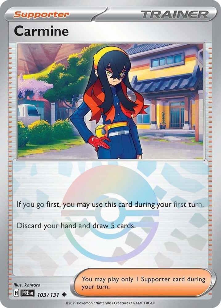 Carmine (103/131) (Poke Ball Pattern) [Scarlet & Violet: Prismatic Evolutions] | Exor Games Dartmouth