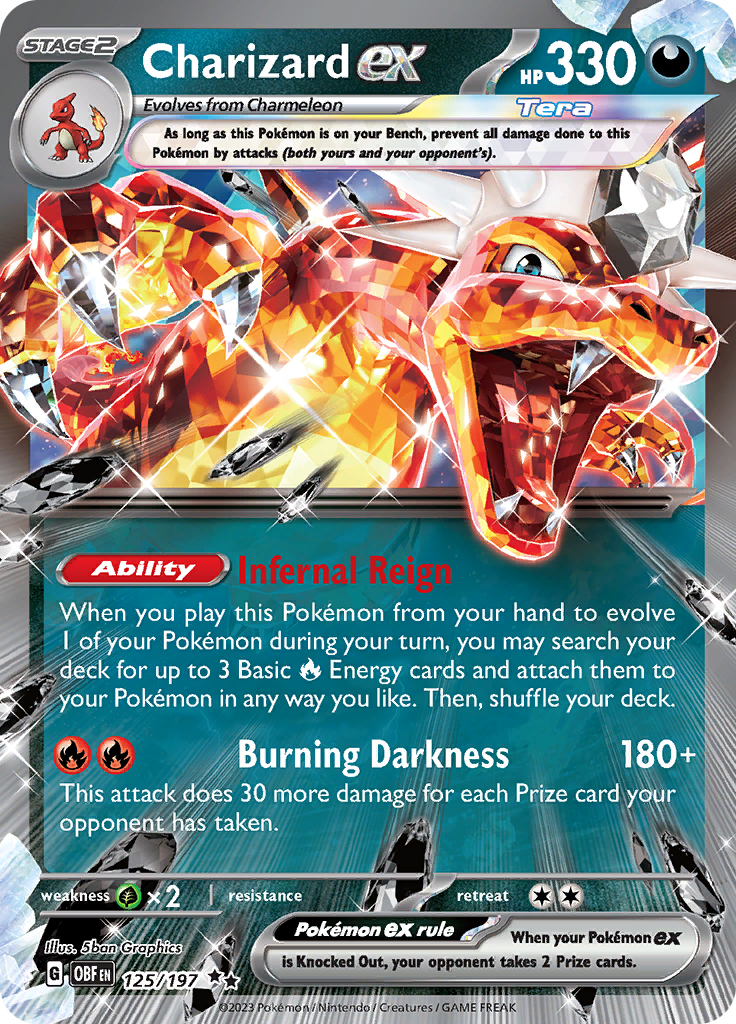 Charizard ex (125/197) [Scarlet & Violet: Obsidian Flames] | Exor Games Dartmouth