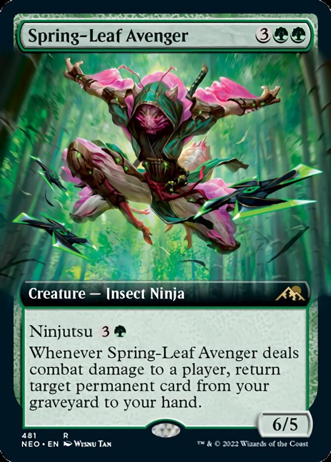 Spring-Leaf Avenger (Extended Art) [Kamigawa: Neon Dynasty] | Exor Games Dartmouth