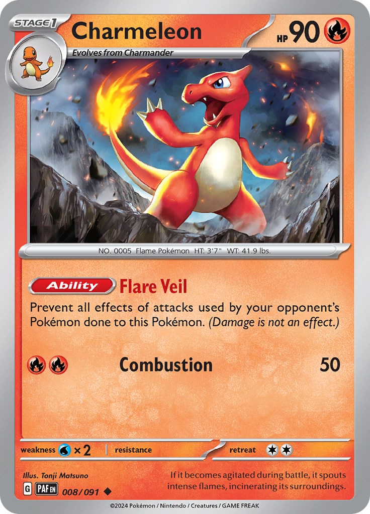 Charmeleon (008/091) [Scarlet & Violet: Paldean Fates] | Exor Games Dartmouth