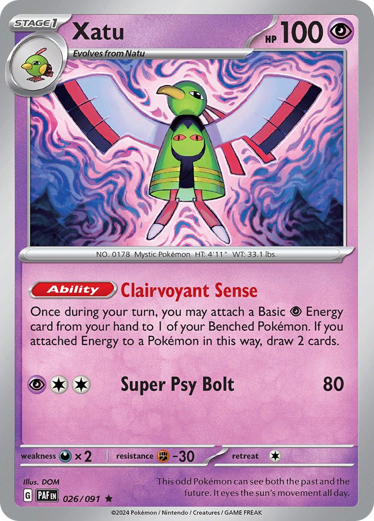 Xatu (026/091) [Scarlet & Violet: Paldean Fates] | Exor Games Dartmouth