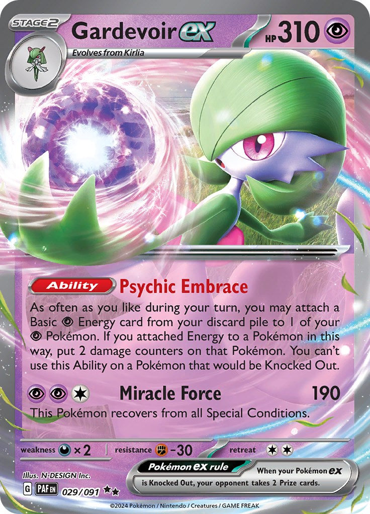 Gardevoir ex (029/091) [Scarlet & Violet: Paldean Fates] | Exor Games Dartmouth