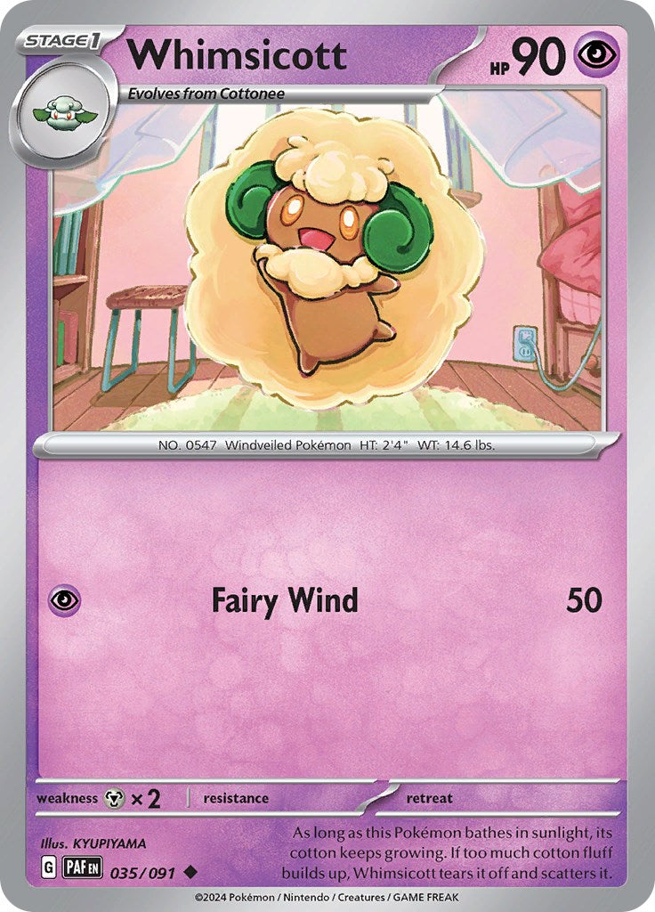 Whimsicott (035/091) [Scarlet & Violet: Paldean Fates] | Exor Games Dartmouth