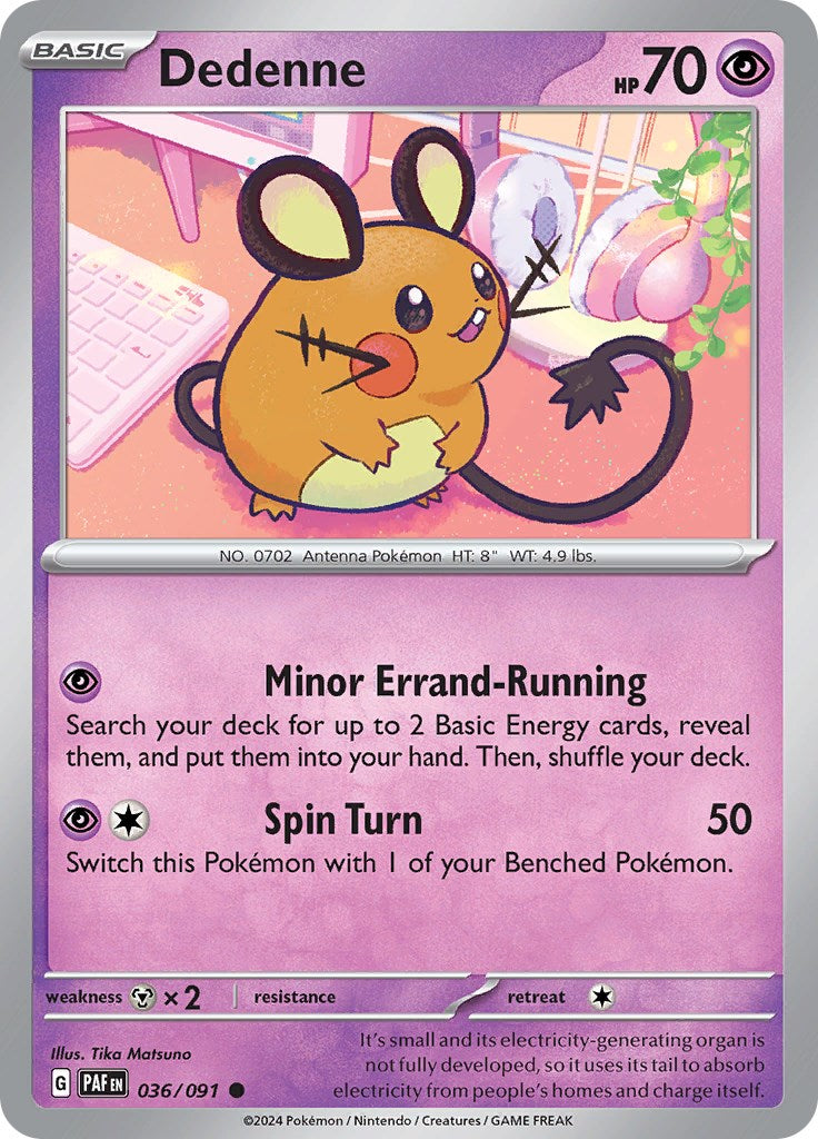 Dedenne (036/091) [Scarlet & Violet: Paldean Fates] | Exor Games Dartmouth