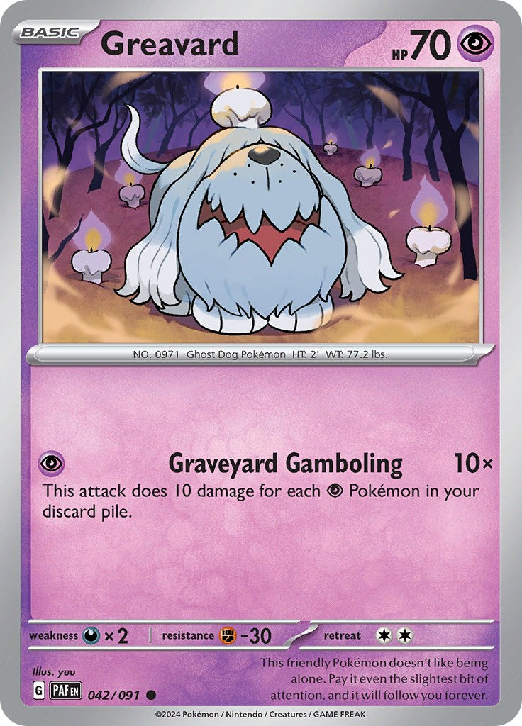 Greavard (042/091) [Scarlet & Violet: Paldean Fates] | Exor Games Dartmouth