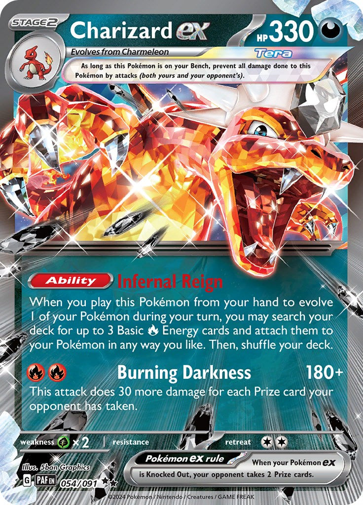 Charizard ex (054/091) [Scarlet & Violet: Paldean Fates] | Exor Games Dartmouth