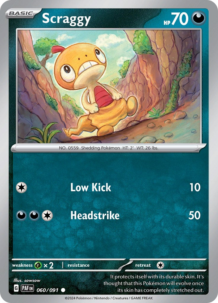Scraggy (060/091) [Scarlet & Violet: Paldean Fates] | Exor Games Dartmouth