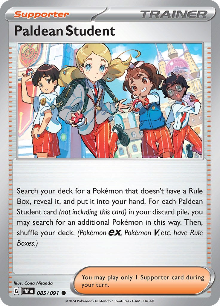 Paldean Student (085/091) [Scarlet & Violet: Paldean Fates] | Exor Games Dartmouth