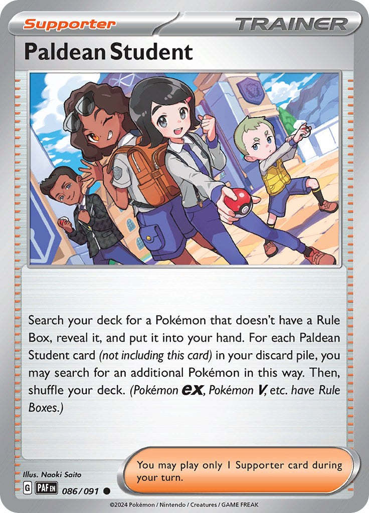 Paldean Student (086/091) [Scarlet & Violet: Paldean Fates] | Exor Games Dartmouth