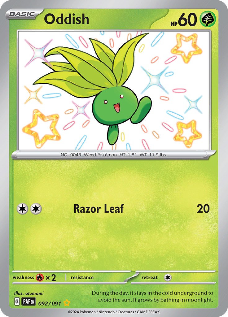 Oddish (092/091) [Scarlet & Violet: Paldean Fates] | Exor Games Dartmouth