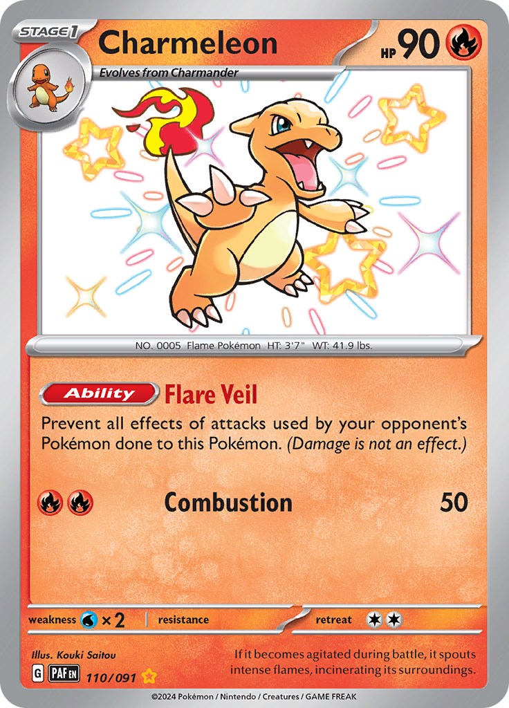 Charmeleon (110/091) [Scarlet & Violet: Paldean Fates] | Exor Games Dartmouth