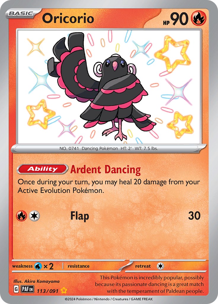 Oricorio (113/091) [Scarlet & Violet: Paldean Fates] | Exor Games Dartmouth