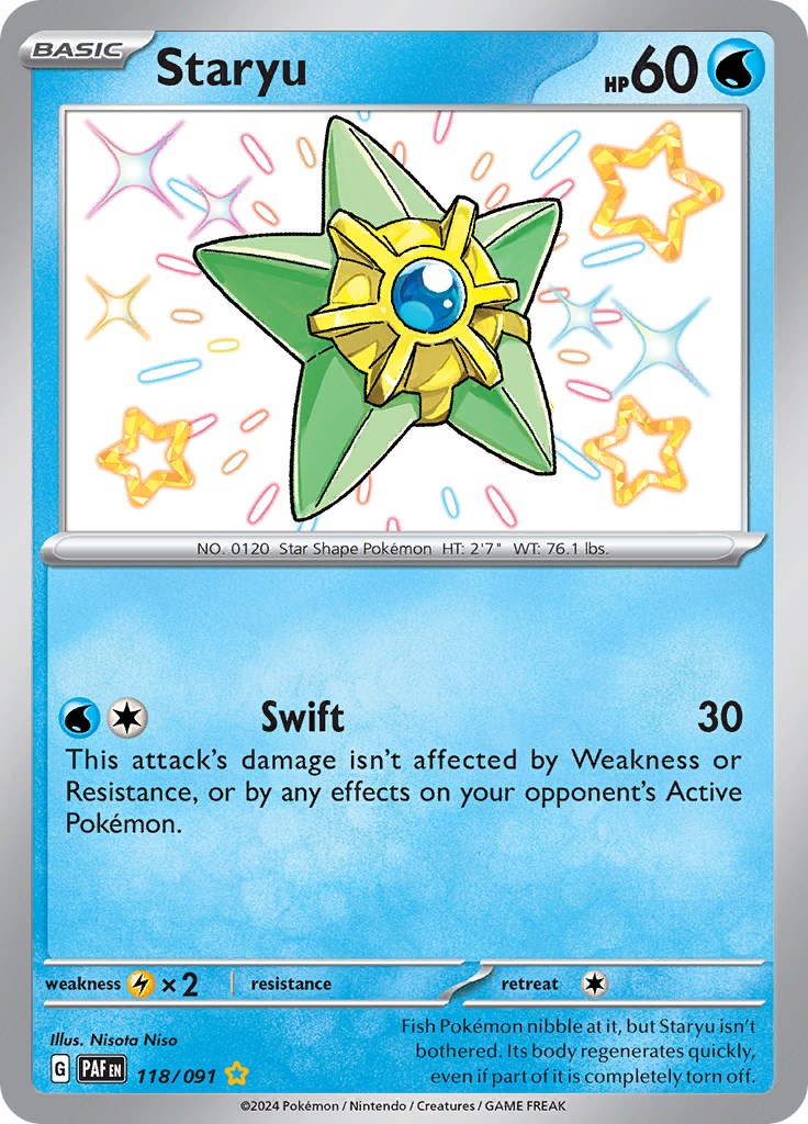 Staryu (118/091) [Scarlet & Violet: Paldean Fates] | Exor Games Dartmouth