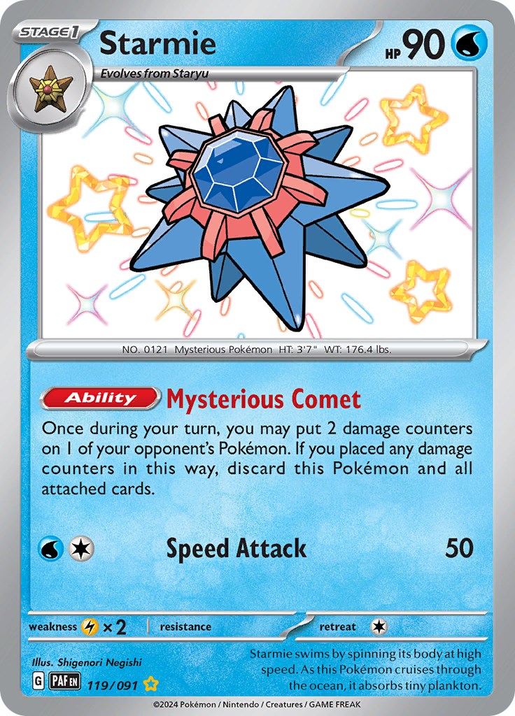 Starmie (119/091) [Scarlet & Violet: Paldean Fates] | Exor Games Dartmouth