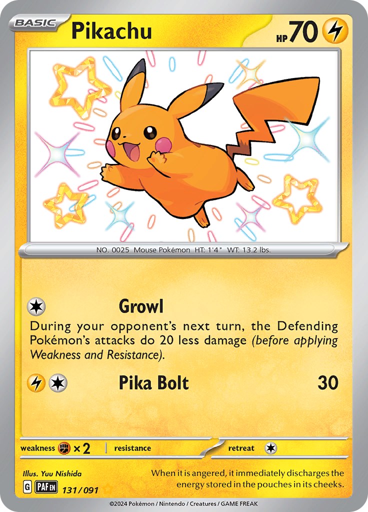 Pikachu (131/091) [Scarlet & Violet: Paldean Fates] | Exor Games Dartmouth