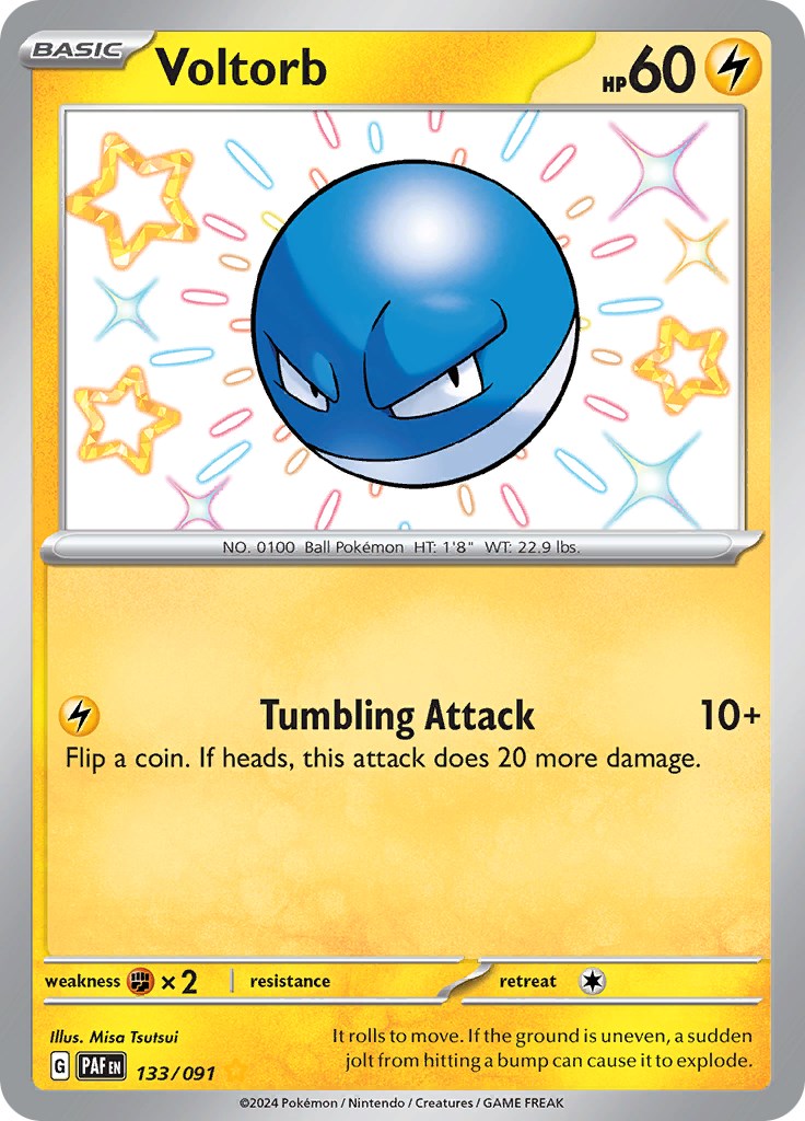 Voltorb (133/091) [Scarlet & Violet: Paldean Fates] | Exor Games Dartmouth