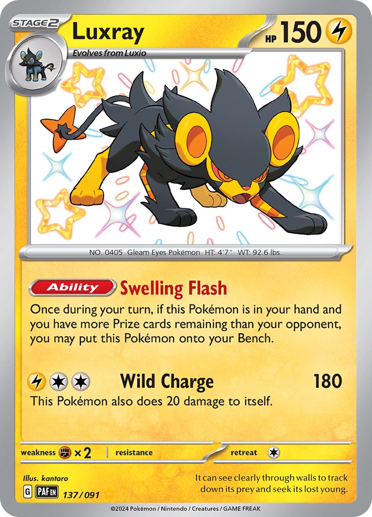 Luxray (137/091) [Scarlet & Violet: Paldean Fates] | Exor Games Dartmouth