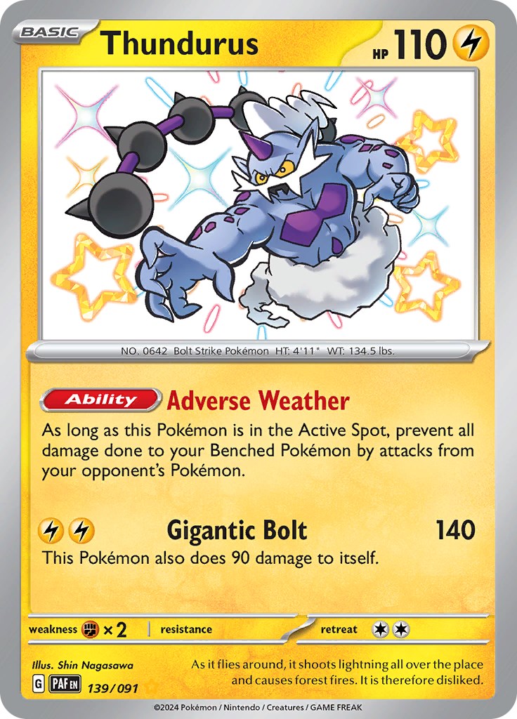 Thundurus (139/091) [Scarlet & Violet: Paldean Fates] | Exor Games Dartmouth