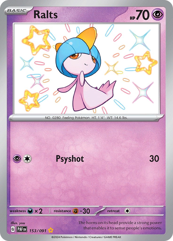 Ralts (153/091) [Scarlet & Violet: Paldean Fates] | Exor Games Dartmouth