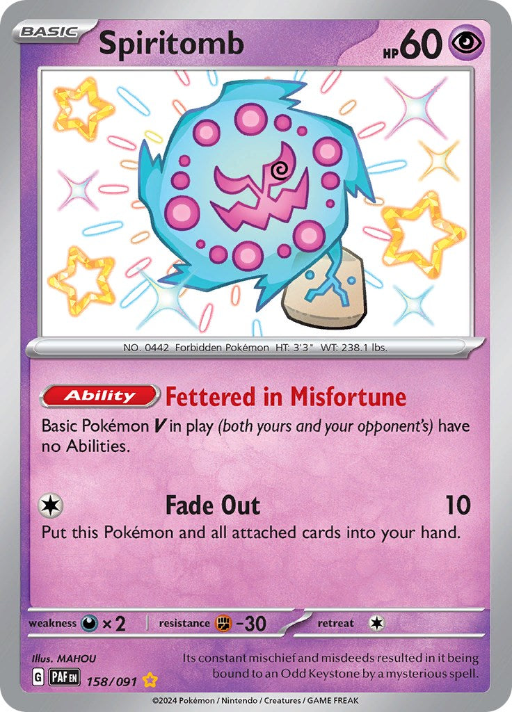 Spiritomb (158/091) [Scarlet & Violet: Paldean Fates] | Exor Games Dartmouth