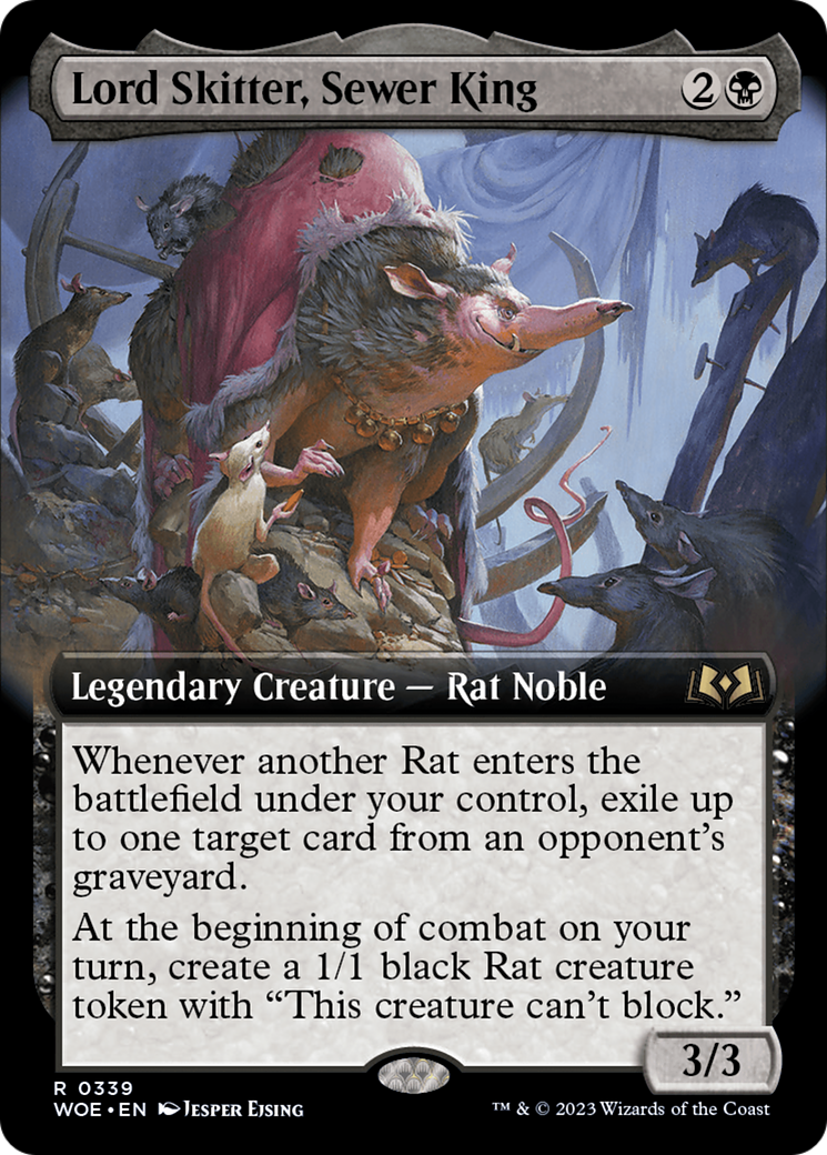 Lord Skitter, Sewer King (Extended Art) [Wilds of Eldraine] | Exor Games Dartmouth