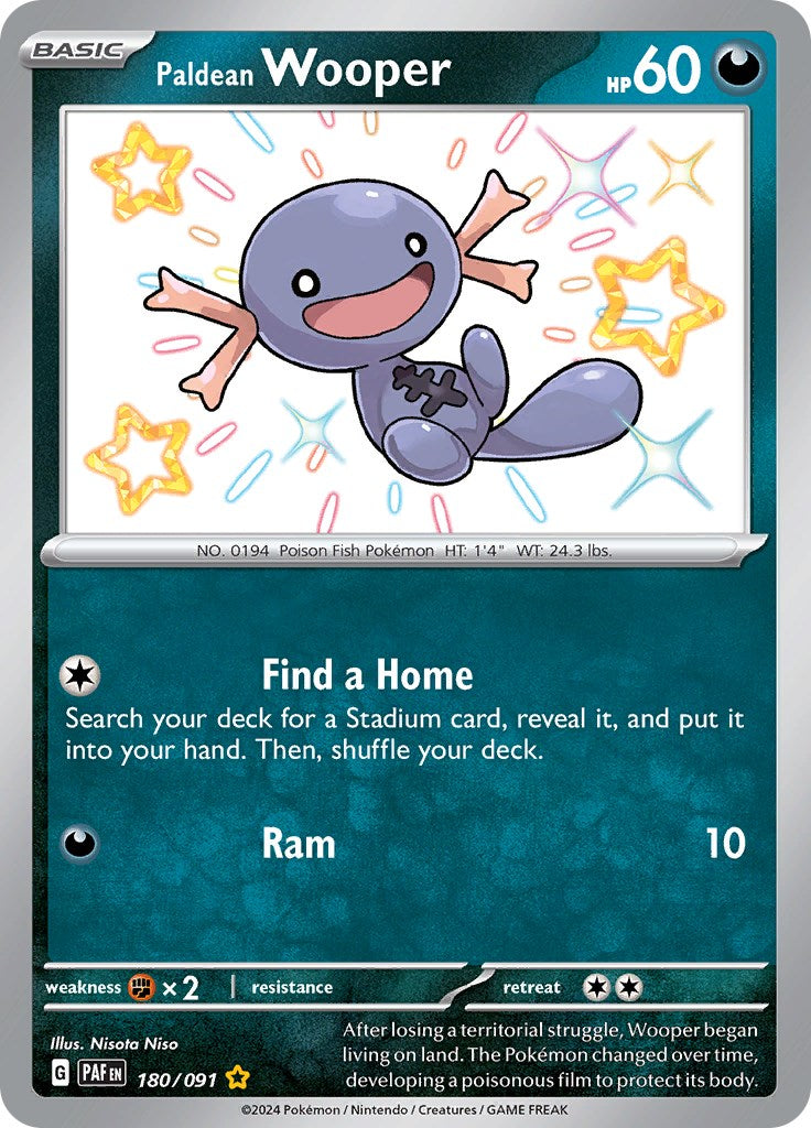 Paldean Wooper (180/091) [Scarlet & Violet: Paldean Fates] | Exor Games Dartmouth