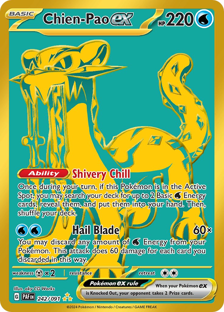 Chien-Pao ex (242/091) [Scarlet & Violet: Paldean Fates] | Exor Games Dartmouth