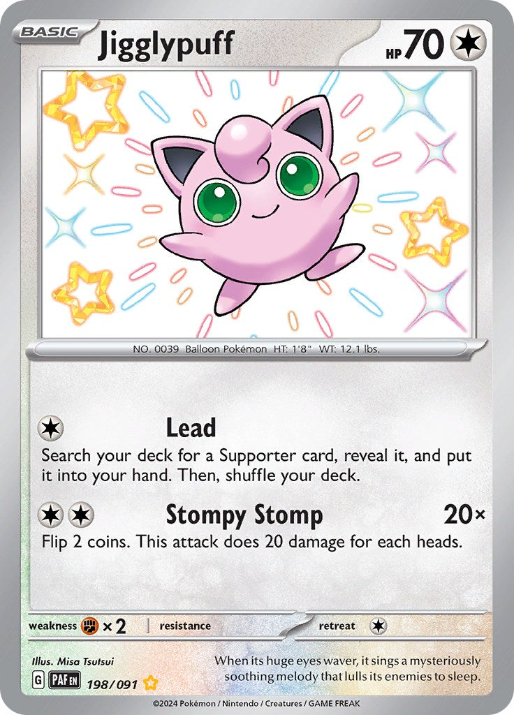 Jigglypuff (198/091) [Scarlet & Violet: Paldean Fates] | Exor Games Dartmouth