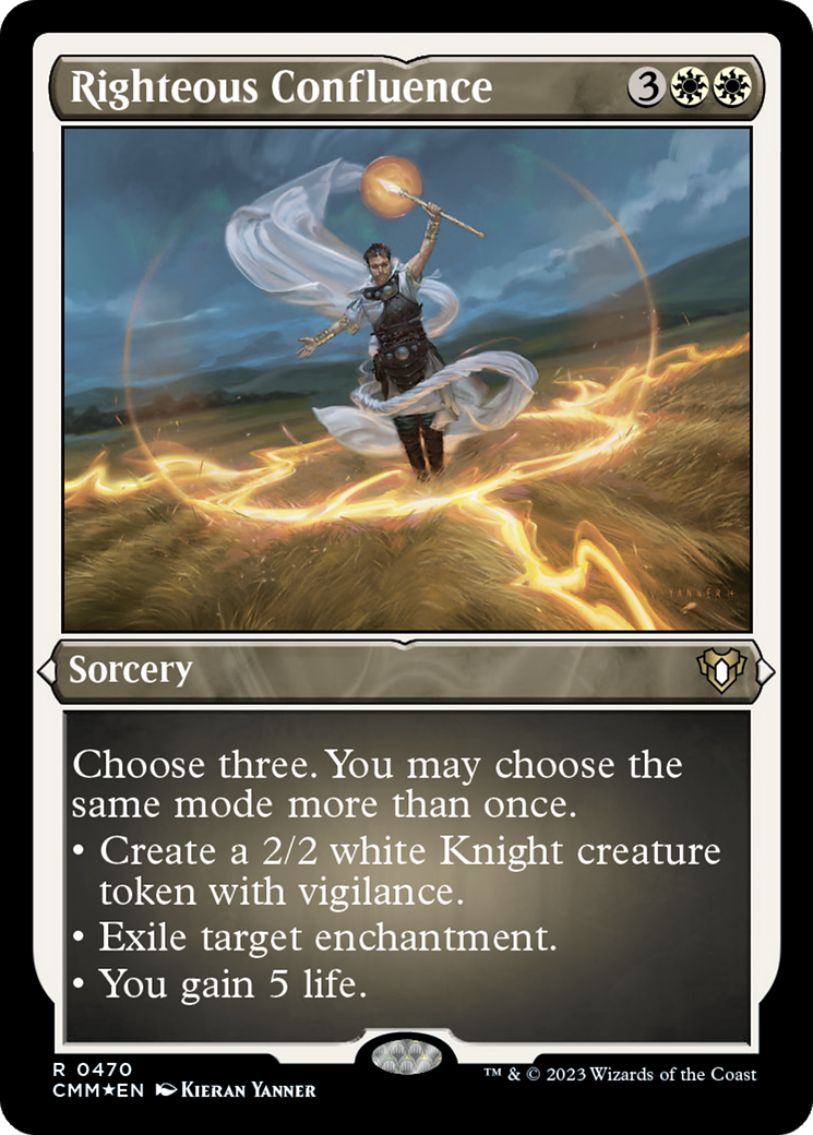 Righteous Confluence (Foil Etched) [Commander Masters] | Exor Games Dartmouth
