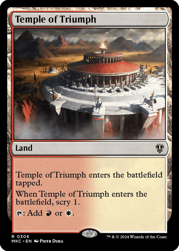Temple of Triumph [Murders at Karlov Manor Commander] | Exor Games Dartmouth