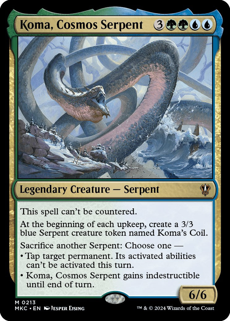 Koma, Cosmos Serpent [Murders at Karlov Manor Commander] | Exor Games Dartmouth