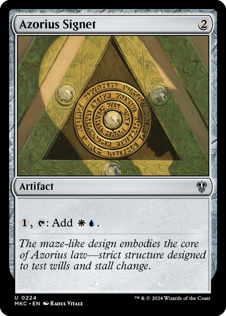 Azorius Signet [Murders at Karlov Manor Commander] | Exor Games Dartmouth