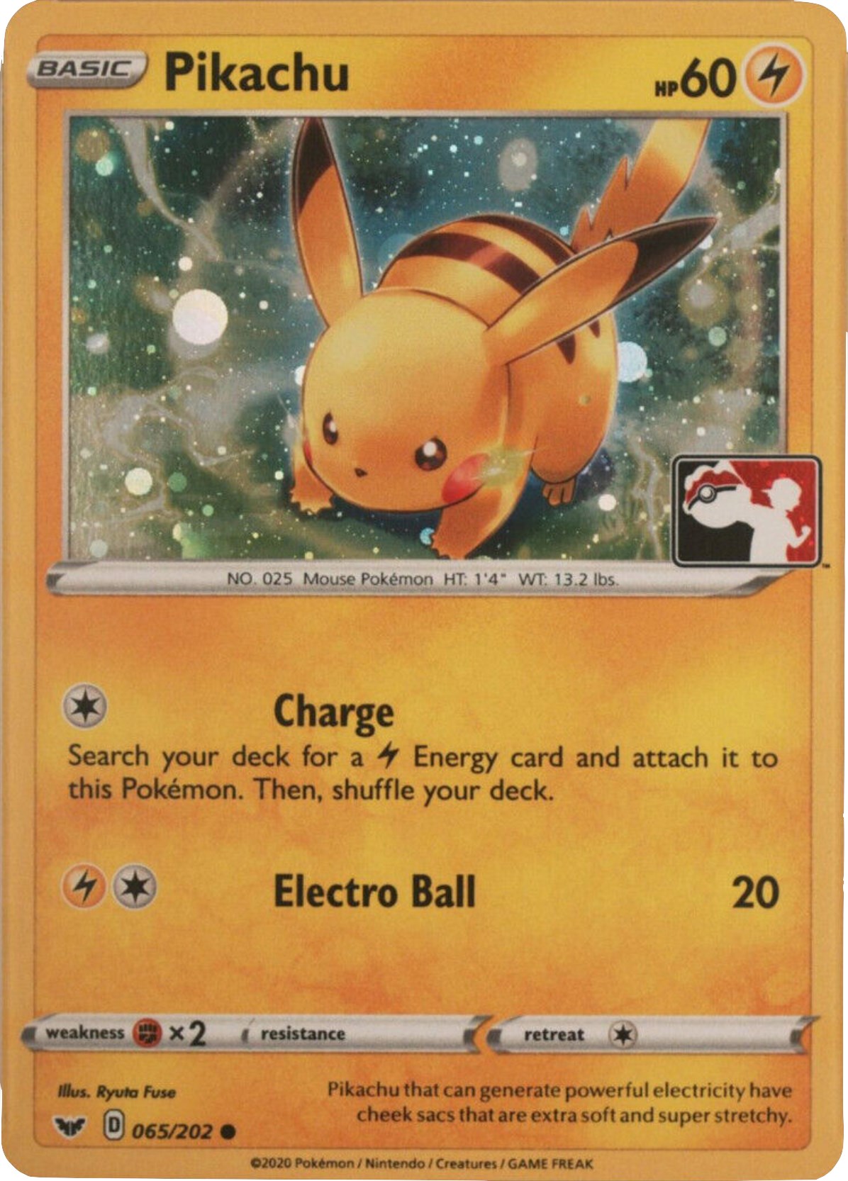 Pikachu (065/202) (Cosmos Holo) [League & Championship Cards] | Exor Games Dartmouth