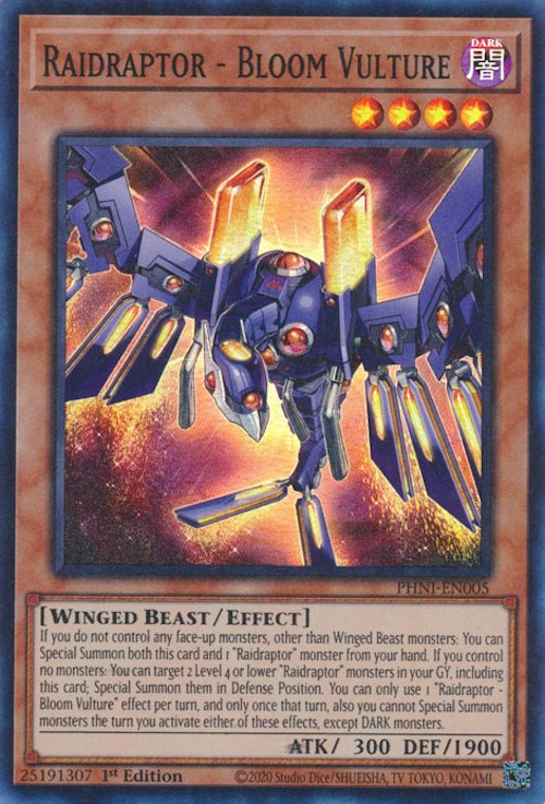 Raidraptor - Bloom Vulture [PHNI-EN005] Super Rare | Exor Games Dartmouth