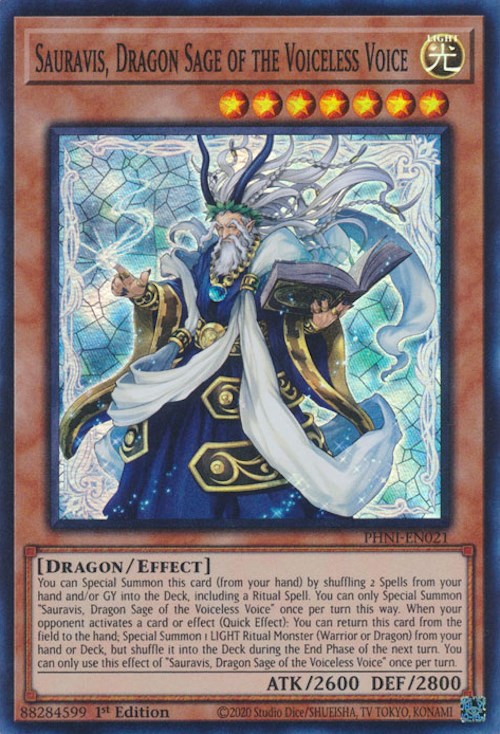 Sauravis, Dragon Sage of the Voiceless Voice [PHNI-EN021] Super Rare | Exor Games Dartmouth