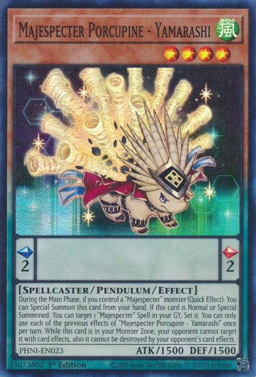 Majespecter Porcupine - Yamarashi [PHNI-EN023] Super Rare | Exor Games Dartmouth