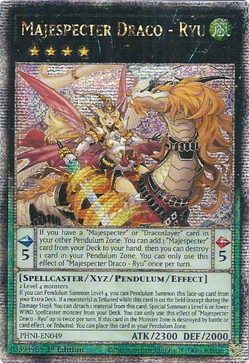 Majespecter Draco - Ryu [PHNI-EN049] Quarter Century Secret Rare | Exor Games Dartmouth