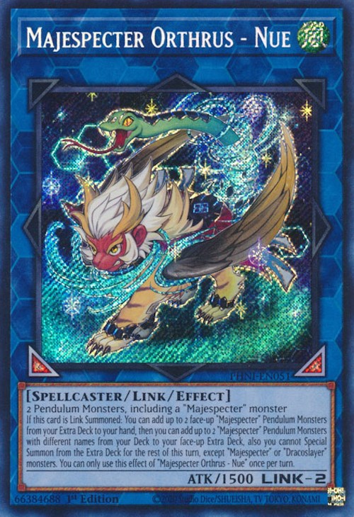 Majespecter Orthrus - Nue [PHNI-EN051] Secret Rare | Exor Games Dartmouth