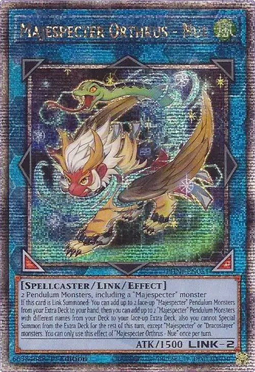 Majespecter Orthrus - Nue [PHNI-EN051] Quarter Century Secret Rare | Exor Games Dartmouth