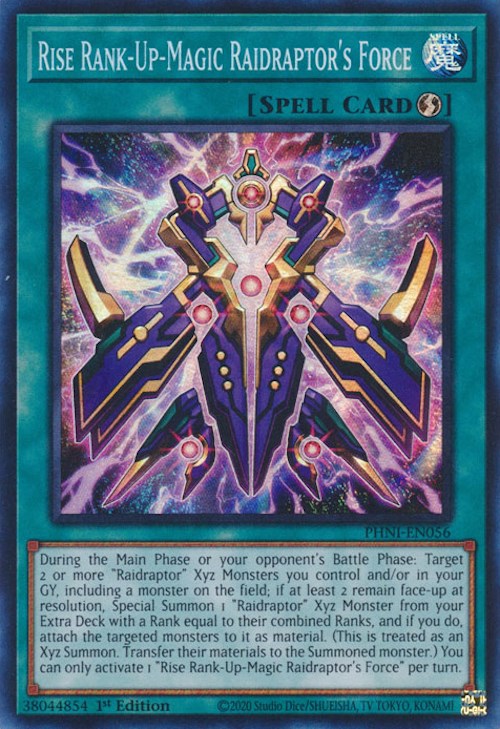 Rise Rank-Up-Magic Raidraptor's Force [PHNI-EN056] Super Rare | Exor Games Dartmouth