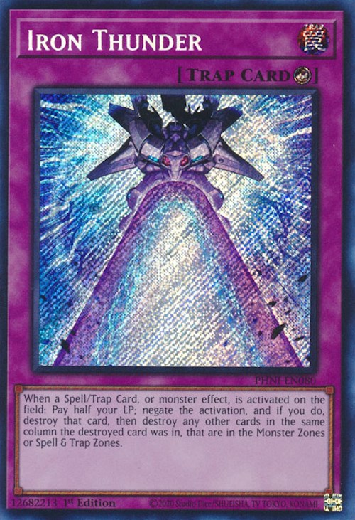 Iron Thunder [PHNI-EN080] Secret Rare | Exor Games Dartmouth