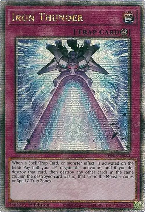 Iron Thunder [PHNI-EN080] Quarter Century Secret Rare | Exor Games Dartmouth