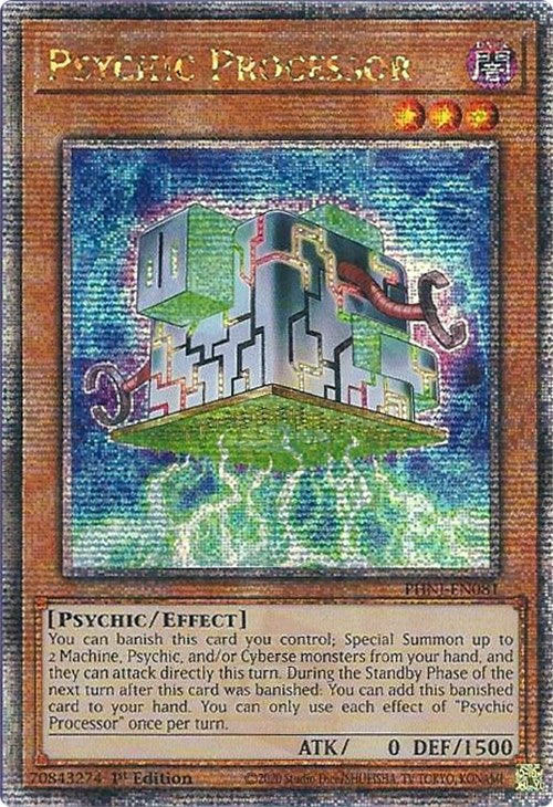 Psychic Processor [PHNI-EN081] Quarter Century Secret Rare | Exor Games Dartmouth