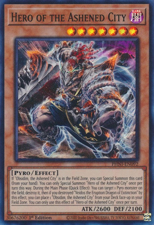 Hero of the Ashened City [PHNI-EN092] Super Rare | Exor Games Dartmouth