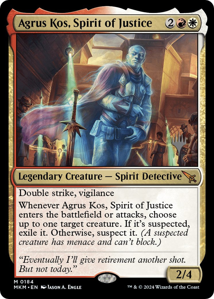 Agrus Kos, Spirit of Justice (Promo Pack) [Murders at Karlov Manor Promos] | Exor Games Dartmouth