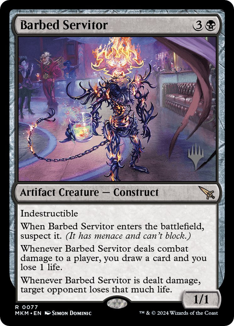 Barbed Servitor (Promo Pack) [Murders at Karlov Manor Promos] | Exor Games Dartmouth