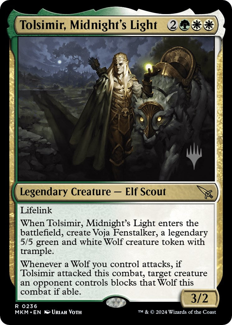 Tolsimir, Midnight's Light (Promo Pack) [Murders at Karlov Manor Promos] | Exor Games Dartmouth