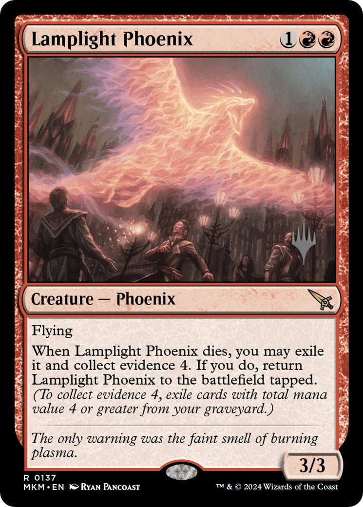 Lamplight Phoenix (Promo Pack) [Murders at Karlov Manor Promos] | Exor Games Dartmouth