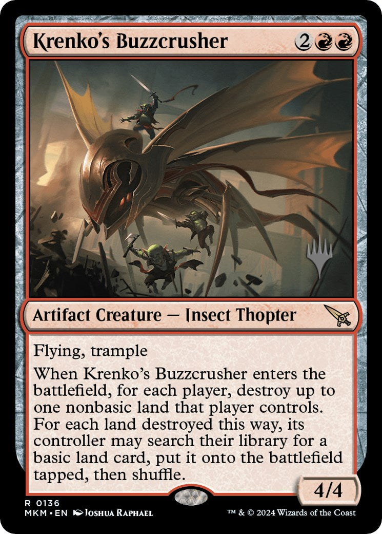 Krenko's Buzzcrusher (Promo Pack) [Murders at Karlov Manor Promos] | Exor Games Dartmouth