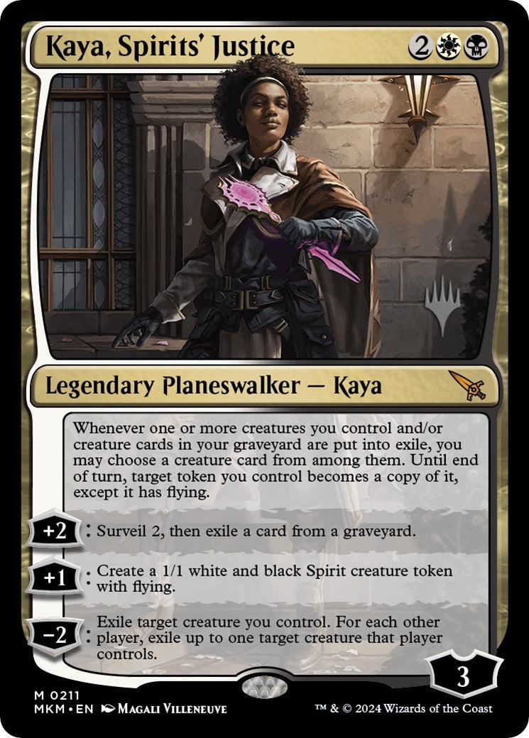 Kaya, Spirits' Justice (Promo Pack) [Murders at Karlov Manor Promos] | Exor Games Dartmouth